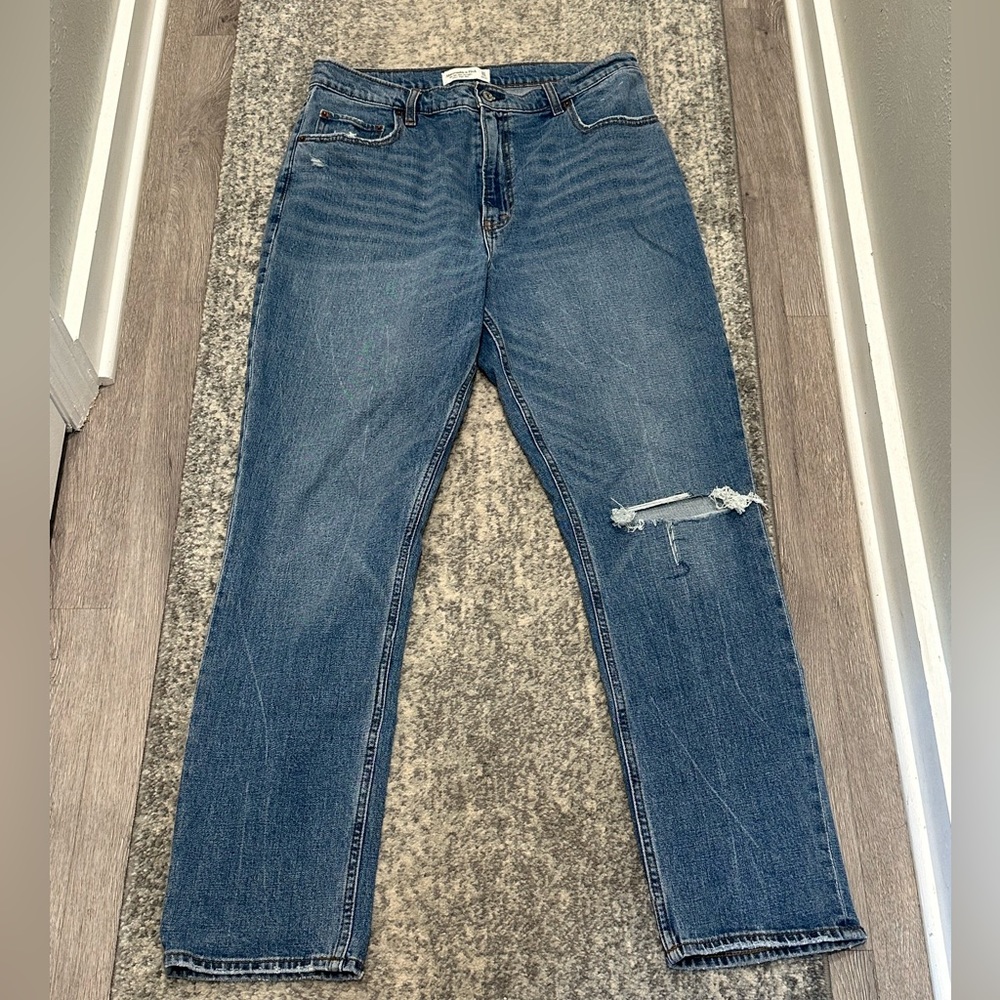 Abercrombie 90s Slim Straight Ultra High Rise